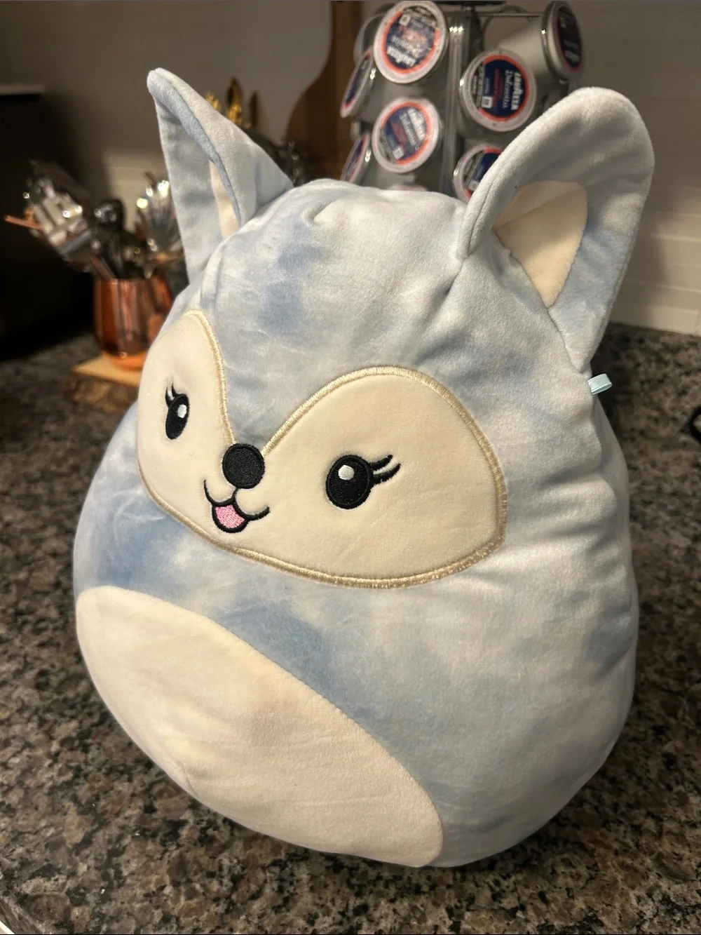 Plush Blue Fox Kids Plush Toy - Soft Cuddly Companion